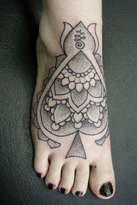 As  Tattoos on feet design