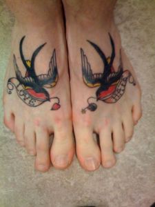 Feet Animal Tattoos Art Design